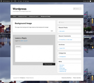 תוסף וורדפרס להתאמת רקע לכל עמוד